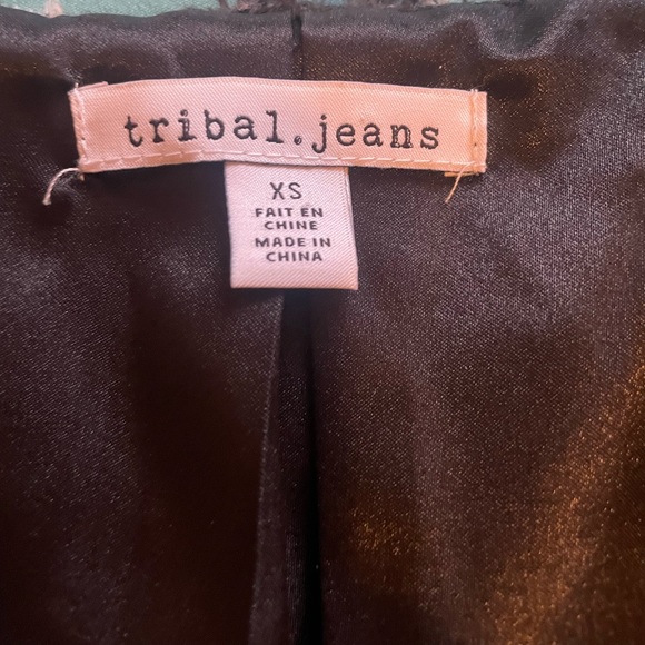 EUC XS Tribal Jeans Fur Vest - Picture 3 of 3